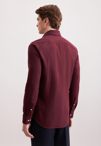 SEIDENSTICKER Slim fit Business shirt ' Schwarze Rose ' in Red