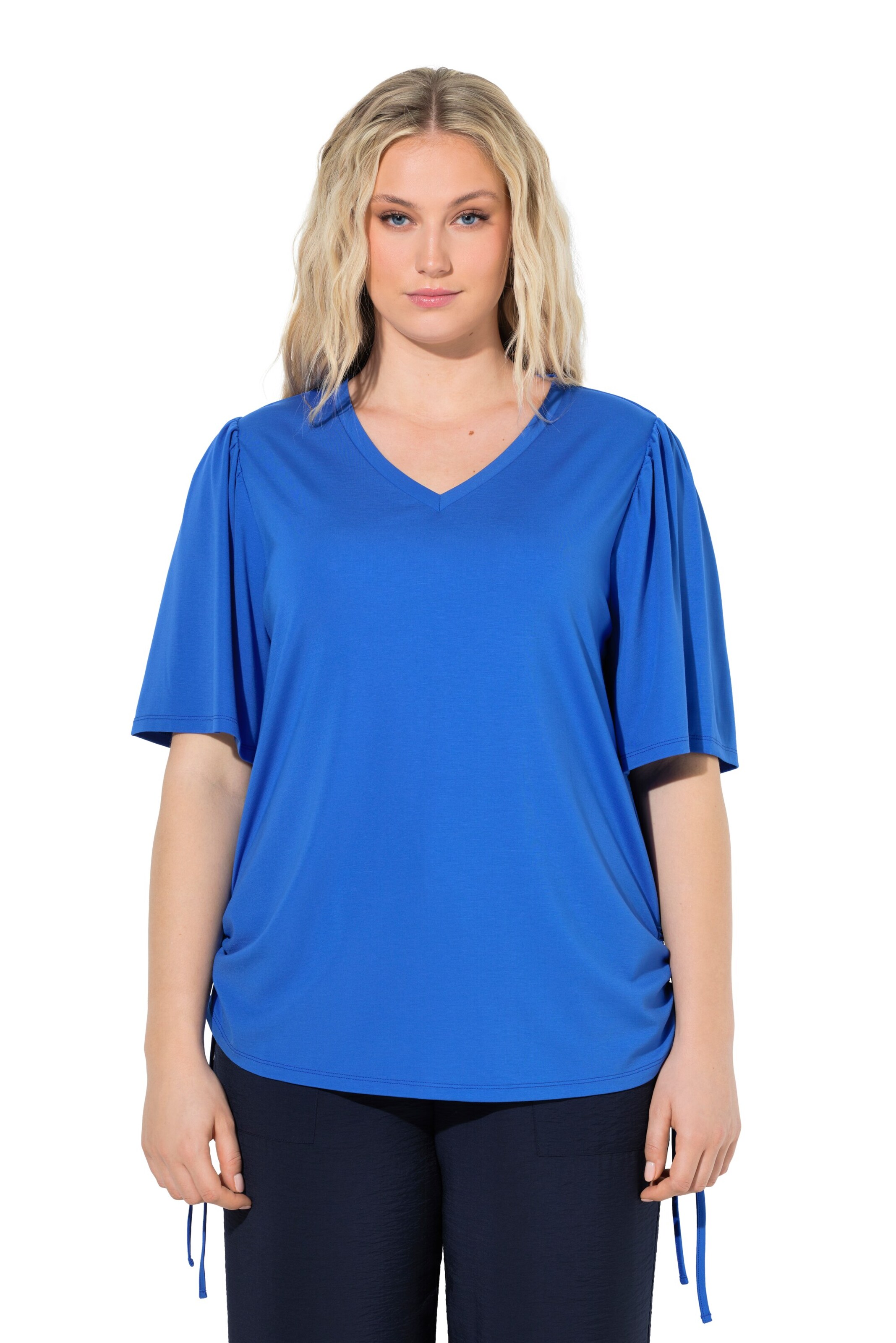 Ulla Popken Shirt in Blauw: voorkant