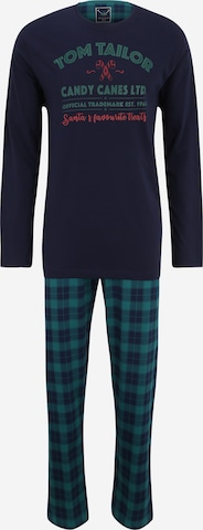 TOM TAILOR Pyjama in Blau: predná strana