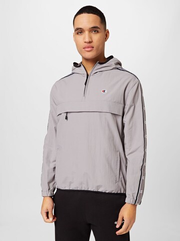 Champion Authentic Athletic Apparel Athletic Jacket in Grey: front