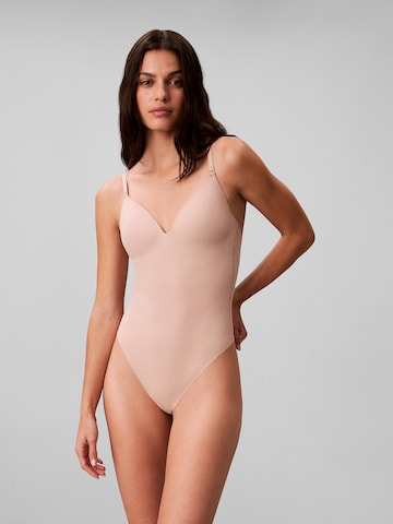 Body modelant Calvin Klein en beige : devant