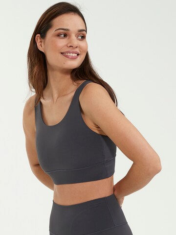 Athlecia Bralette Sports Bra 'Gaby' in Grey: front