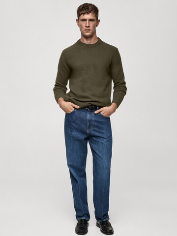 MANGO MAN Trui 'Lotus' in Groen