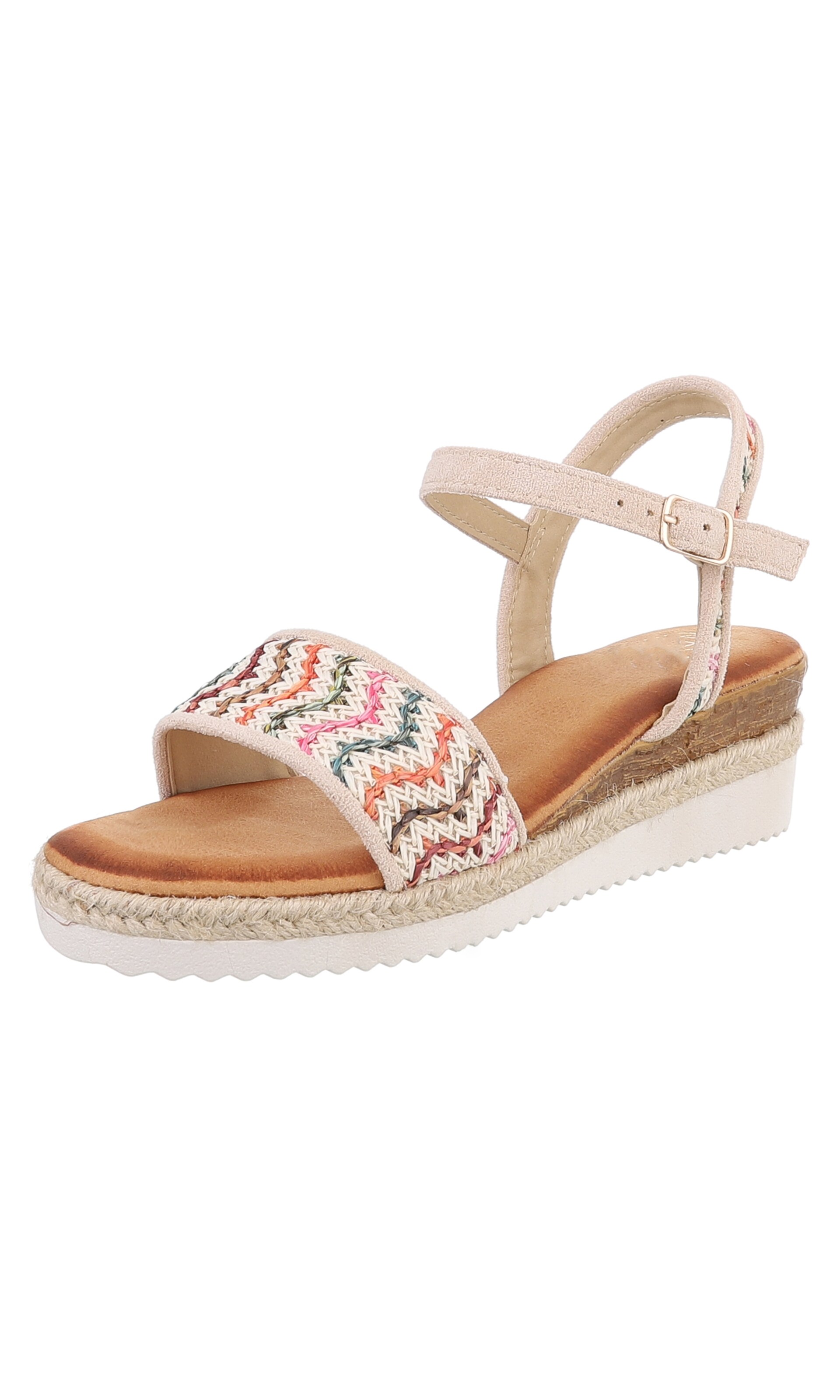 Ital-Design Sandale in beige / rosa, Produktansicht