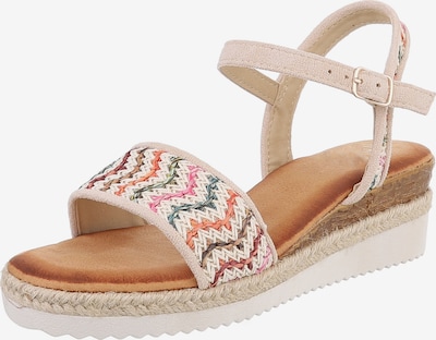 Ital-Design Sandale in beige / rosa, Produktansicht