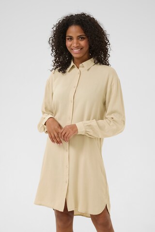 Kaffe Shirt dress 'Milia' in Beige: front