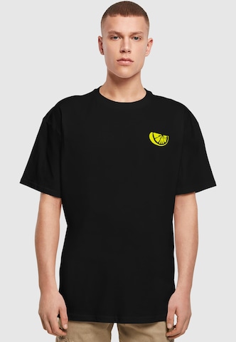 Merchcode Shirt 'Lemon' in Zwart: voorkant