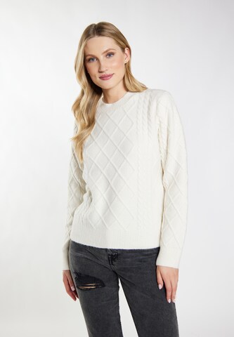 DreiMaster Vintage Pullover 'Imane' in Weiß: predná strana