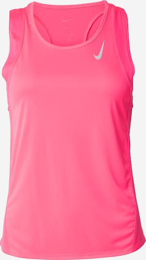 NIKE Sporttopp i ljusgrå / neonrosa, Produktvy