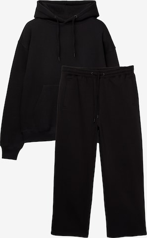 Pull&Bear Joggingová souprava – černá: přední strana
