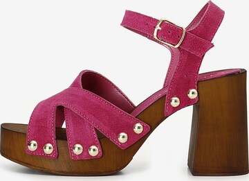Sandalo di CAFè NOIR in rosa: frontale