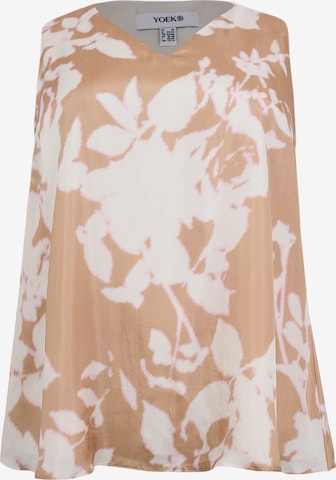 YOEK Top in Brown: front