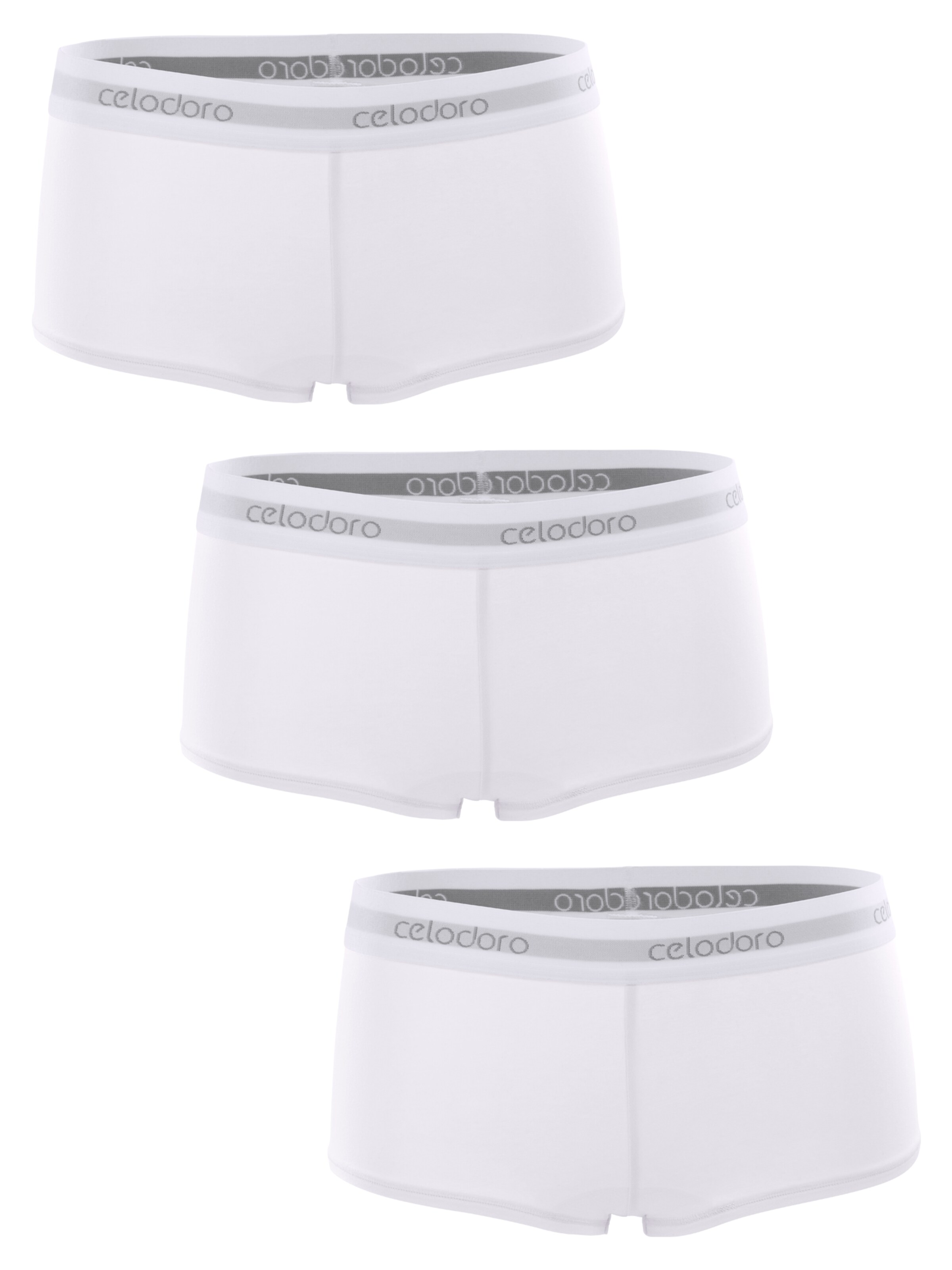 celodoro Boyshorts 'Sport Comfort' in White: front