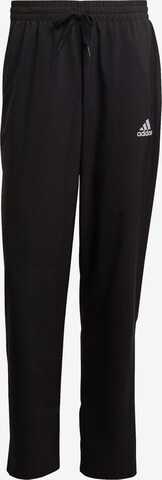 Regular Pantaloni sport 'Aeroready Essentials Stanford' de la ADIDAS SPORTSWEAR pe negru: față