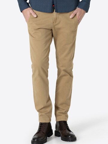 TIMEZONE Slimfit Hose 'Janno' in Braun: Vorderseite