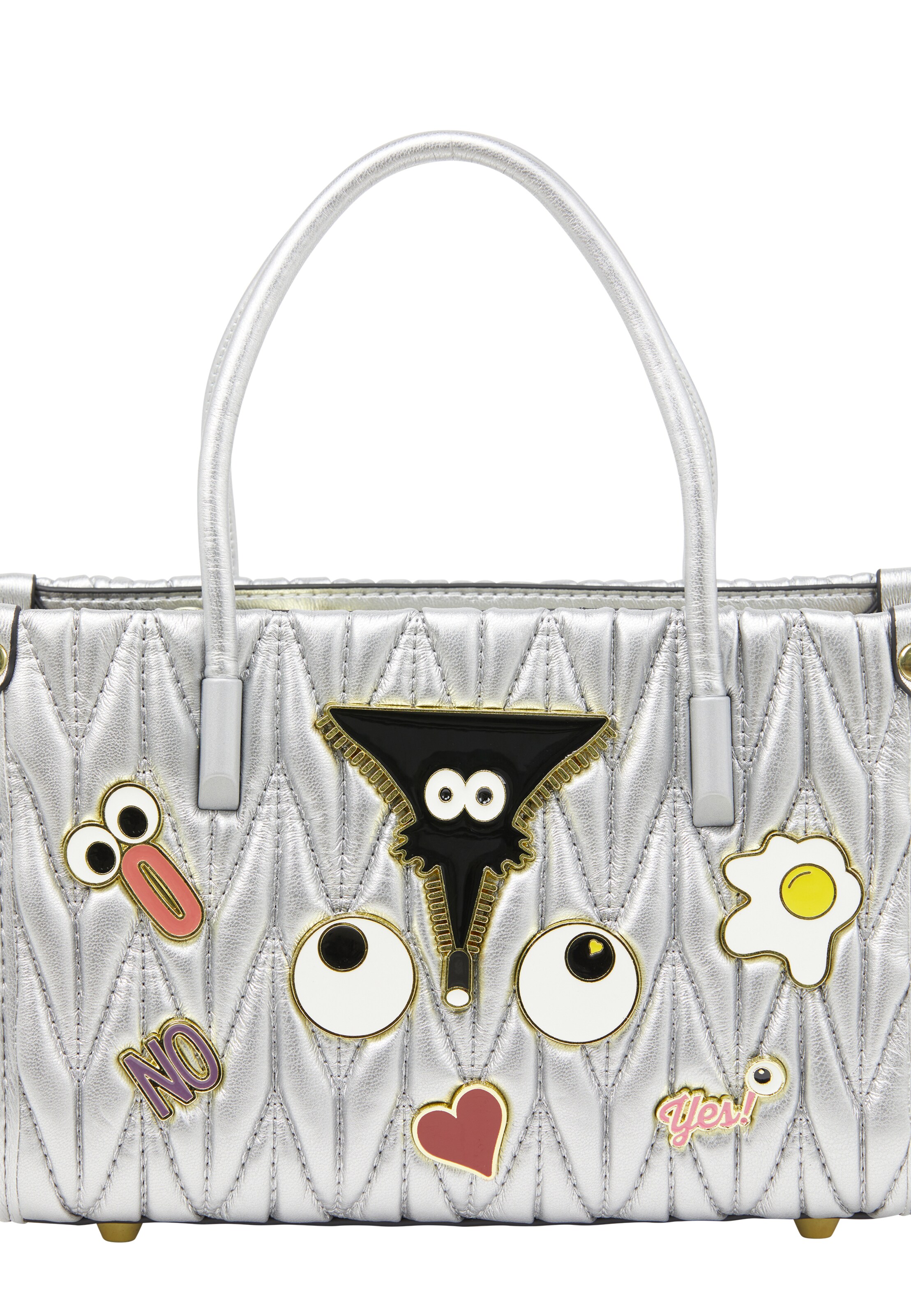 MYMO - Malas de tiracolo 'Pop Eyetheme' em prata