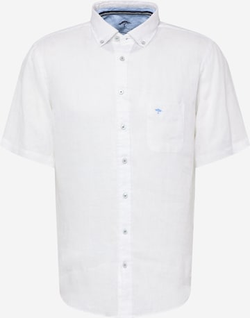 FYNCH-HATTON Button Up Shirt in White: front