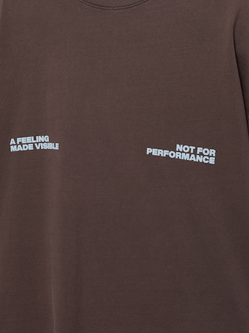 Pull&Bear Свободна дамска риза в кафяво