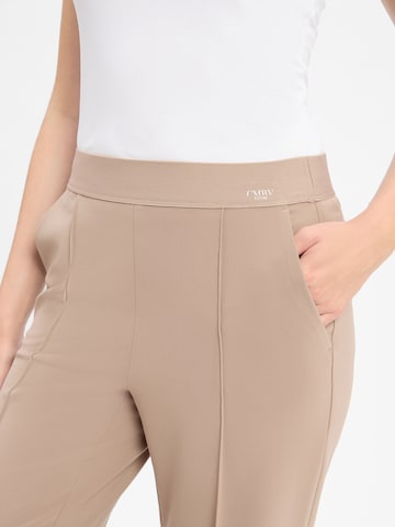 Cambio Wide leg Pantalon 'Ava' in Beige