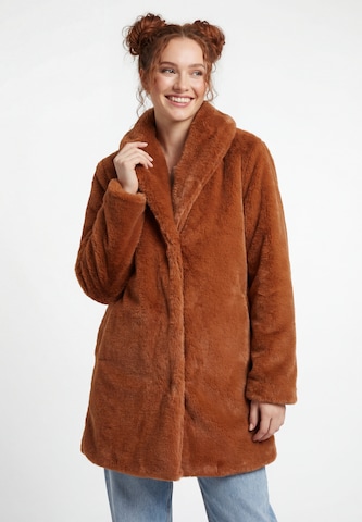 taddy Between-seasons coat in Brown: front