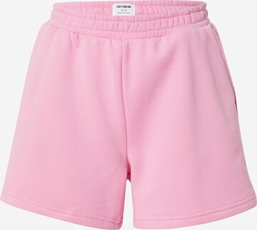 Regular Pantalon Cotton On en rose : devant