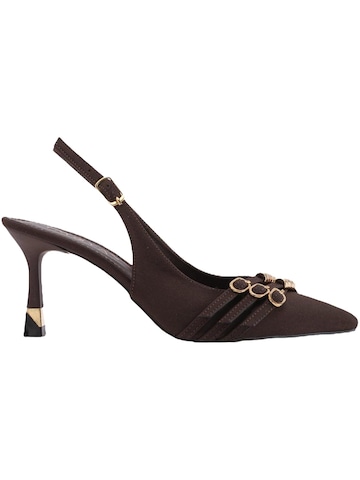 Limoya Slingpumps 'Rosig' in Bruin