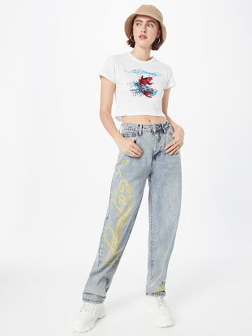 Ed Hardy T-Shirt' 'KOI' in Weiß