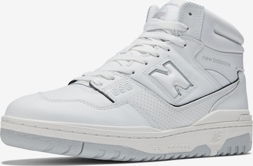 Baskets hautes '650' new balance en blanc : devant
