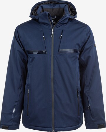 Whistler Athletic Jacket 'JESPER M Ski Jacket W-PRO 15.000' in Blue: front