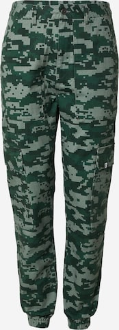 ABOUT YOU x Benny Cristo Regular Cargo Pants 'Noah' in Green: front