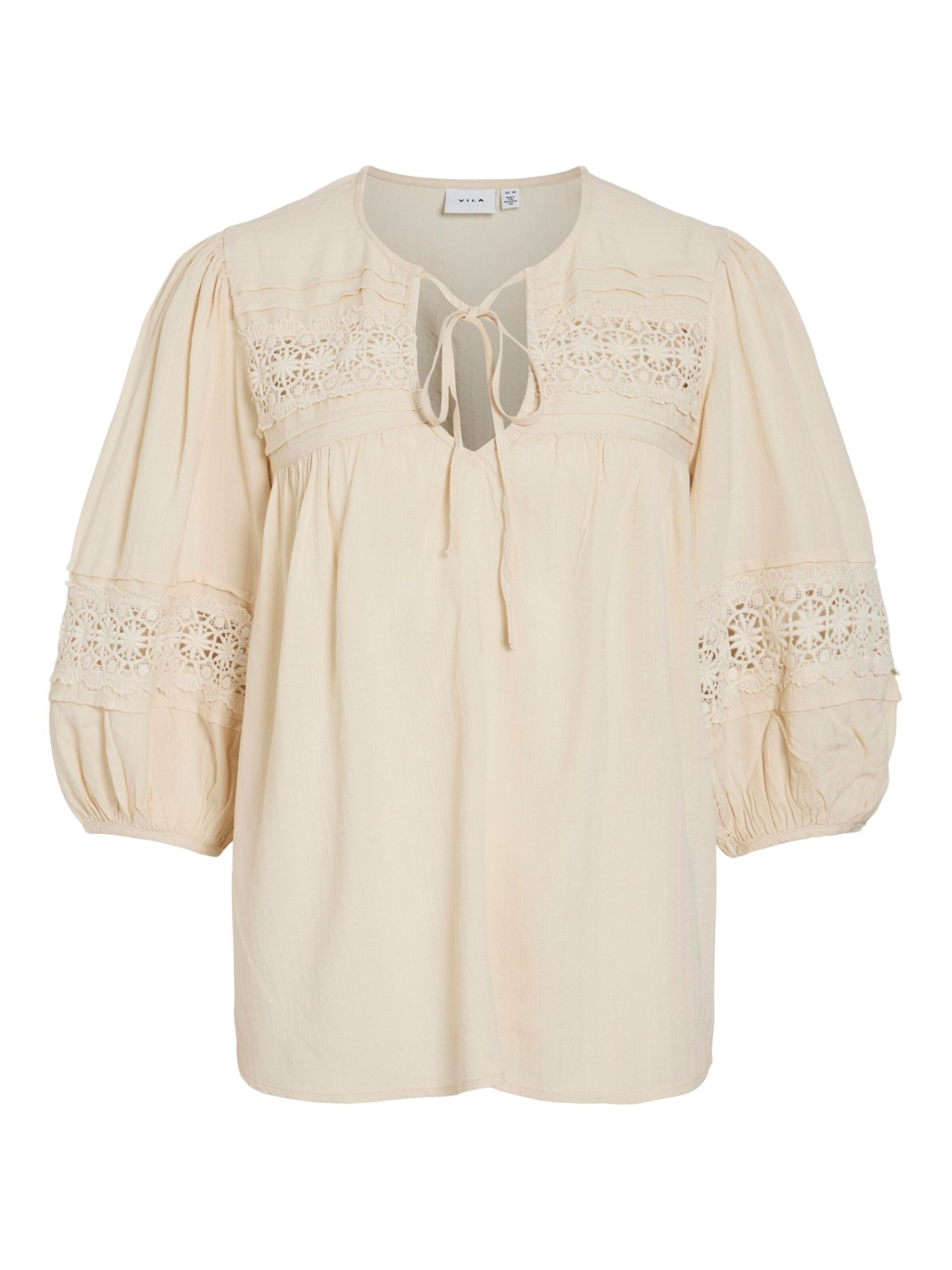 Camicia da donna 'SILJE' di VILA in beige: frontale