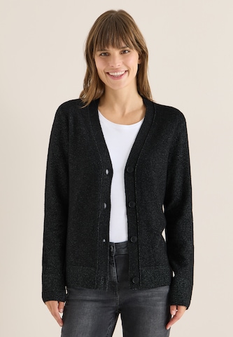 CECIL Knit Cardigan in Black: front