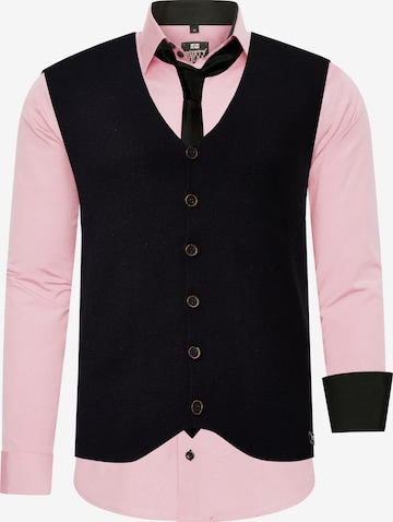 Rusty Neal Overhemd in Roze: voorkant