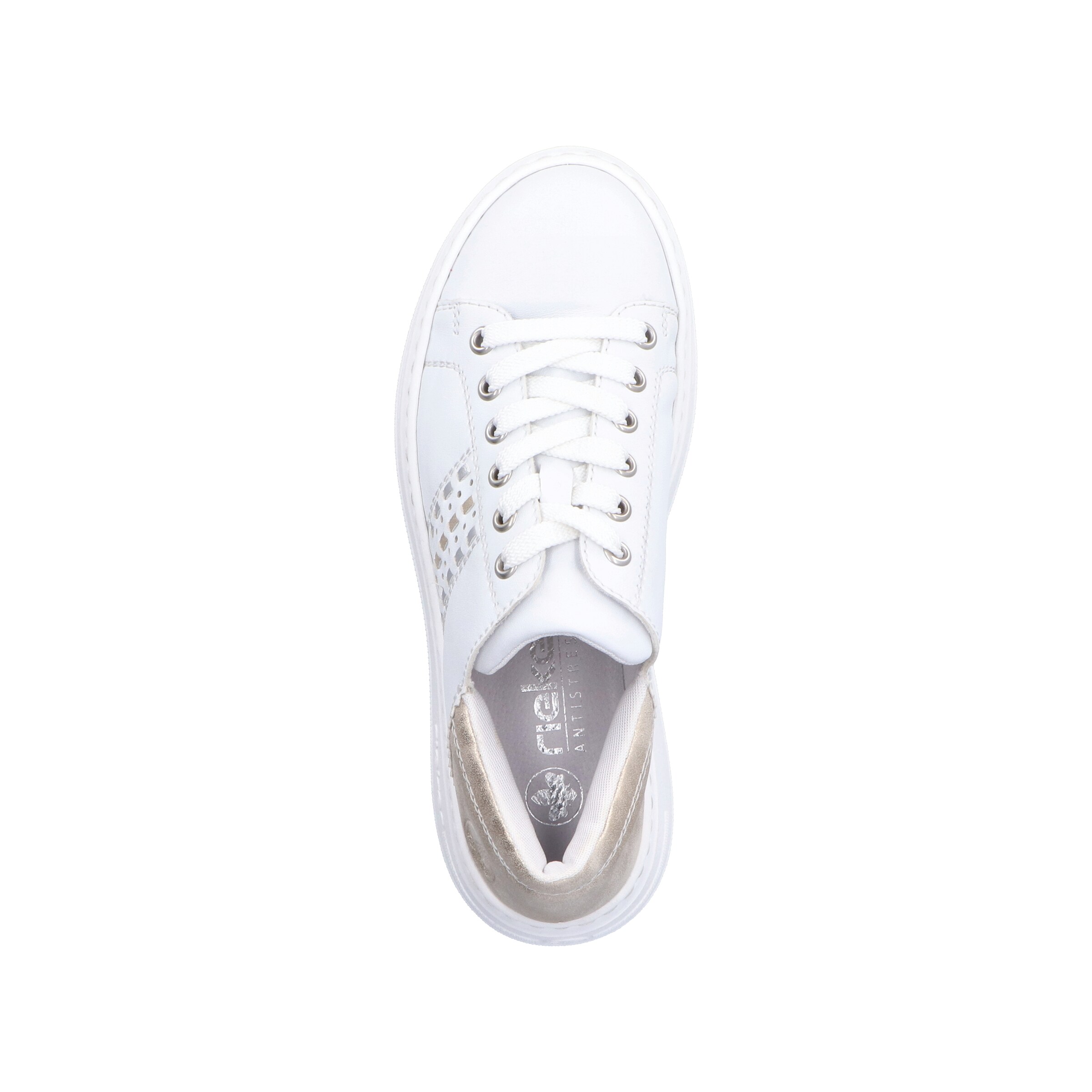 Baskets basses Rieker en blanc