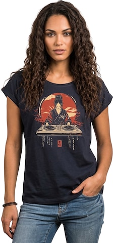 MAKAYA Shirt 'D-Jane' in Blue: front