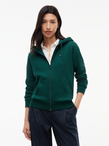 Tommy Jeans Mikina – zelená: přední strana