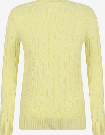 DENIM CULTURE Sweater 'Bloom' in Yellow