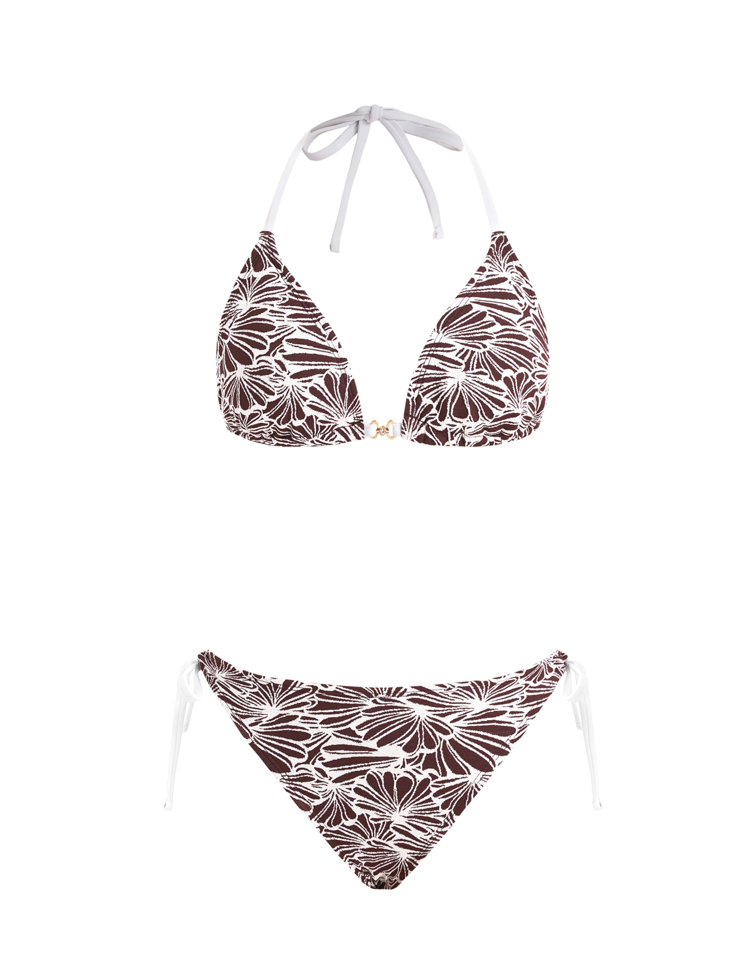 Cupshe Triangle Bikini 'Triangle' in Brown: front