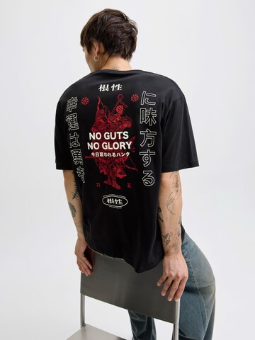 Tricou 'JORSOUTHEAST GALLERY' de la JACK & JONES pe negru: față