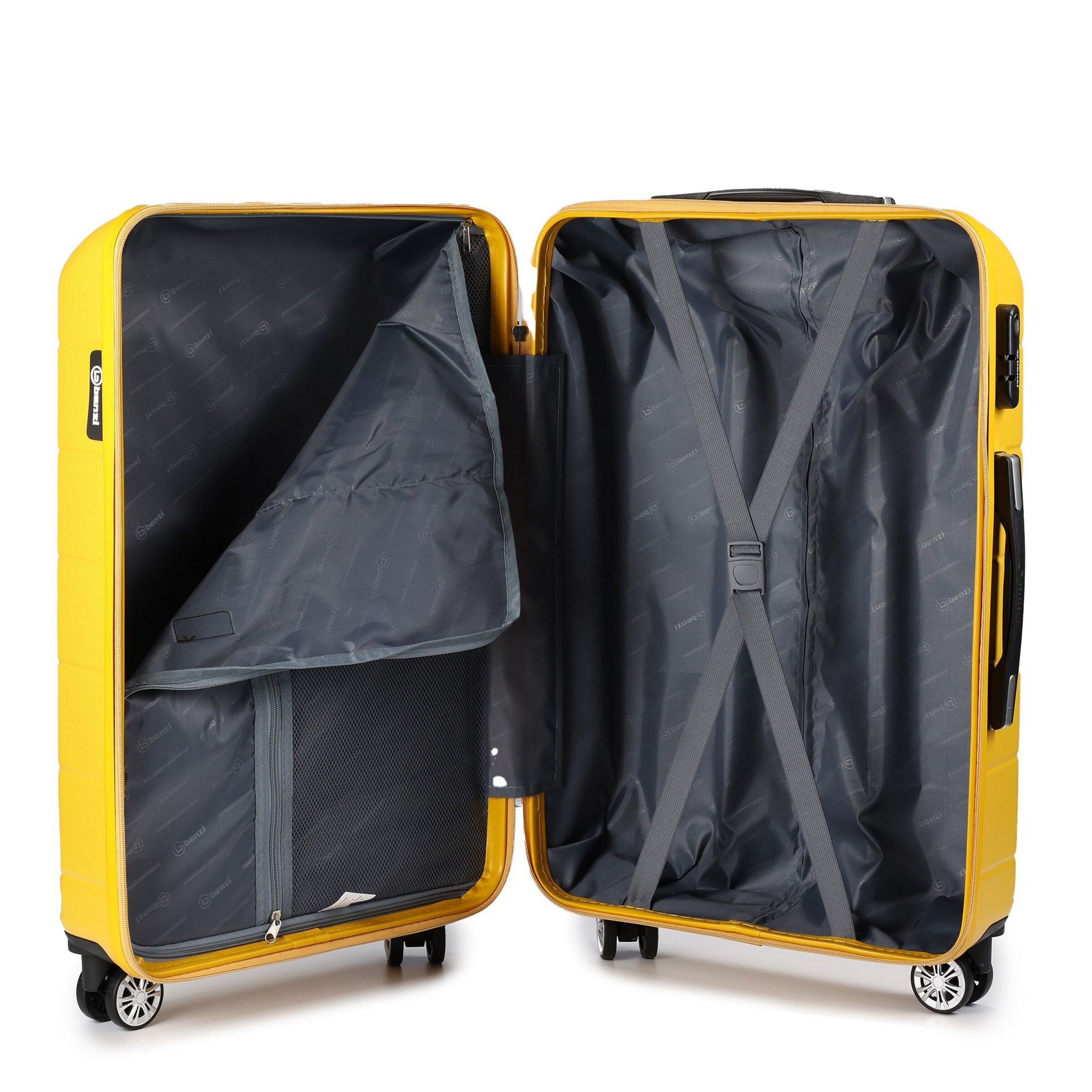 Benzi Suitcase Set in Yellow