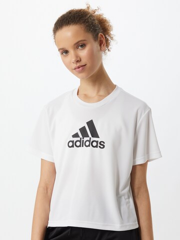 ADIDAS SPORTSWEAR Performance Shirt in White: front