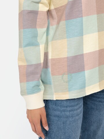 CAMEL ACTIVE Sweatshirt mit Karomuster in Mischfarben