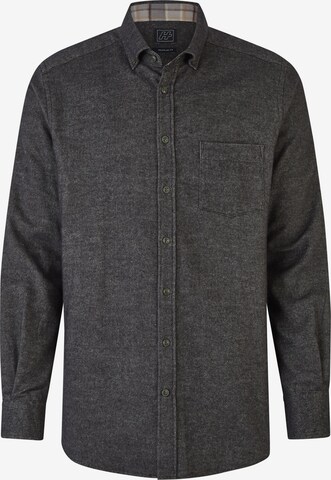 HECHTER PARIS Button Up Shirt in Grey: front