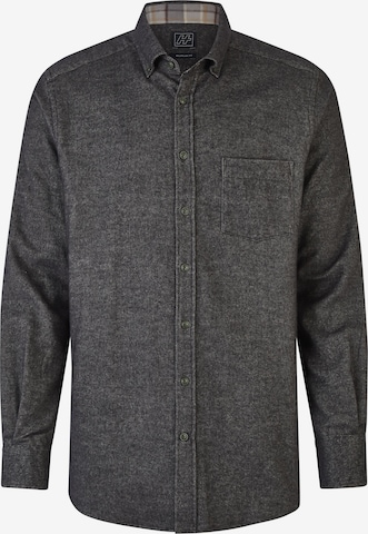 HECHTER PARIS Regular fit Button Up Shirt in Grey: front