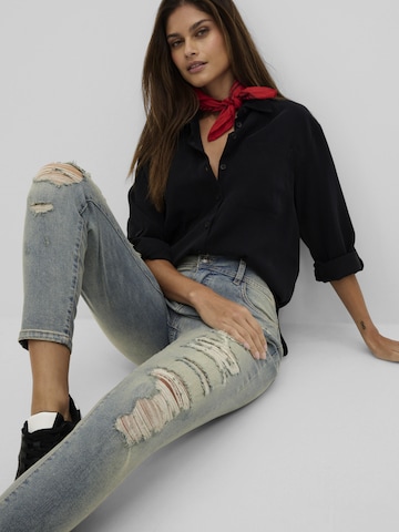 bonprix Slimfit Jeans in Blau