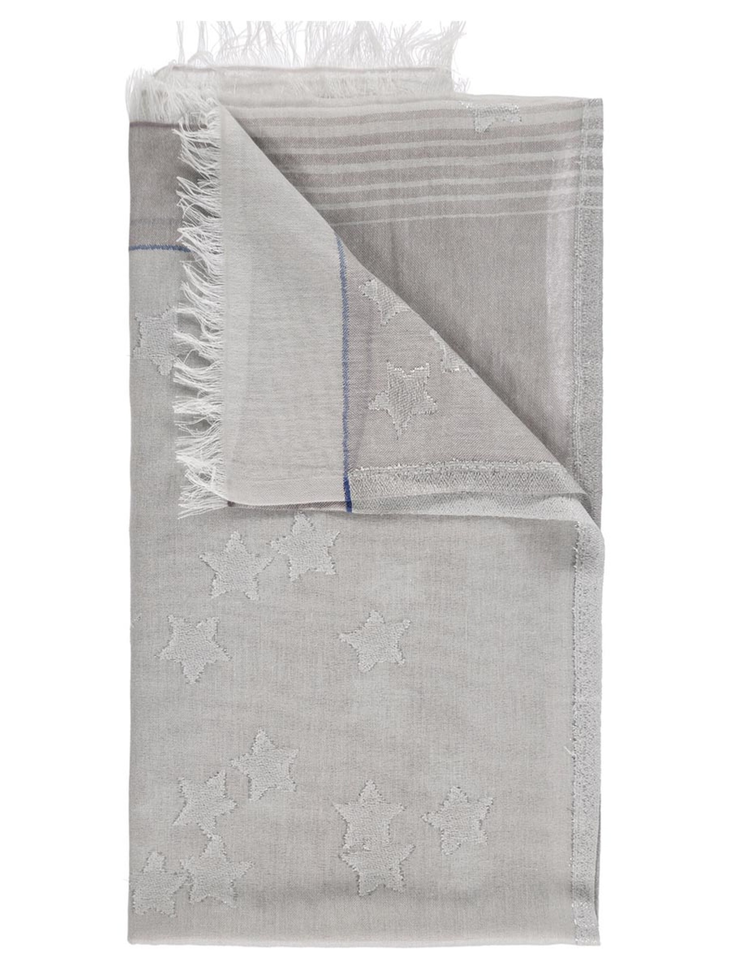 Passigatti Wrap 'Schal mit Silbereffekten' in Grey