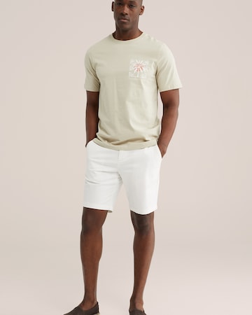 WE Fashion Regular Панталон Chino в бяло