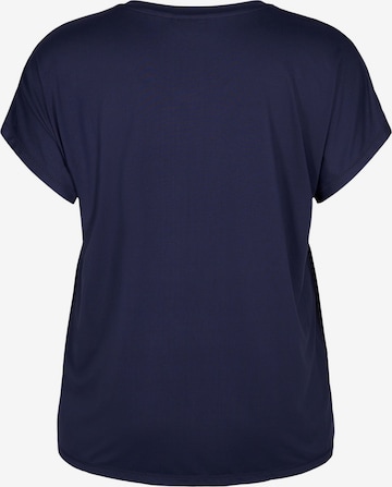 Active by Zizzi Sportshirt in Blau