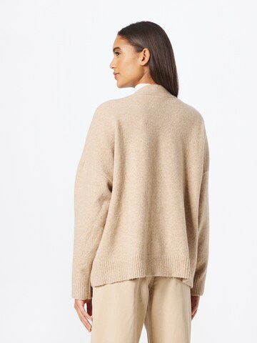 Monki Knit cardigan in Brown