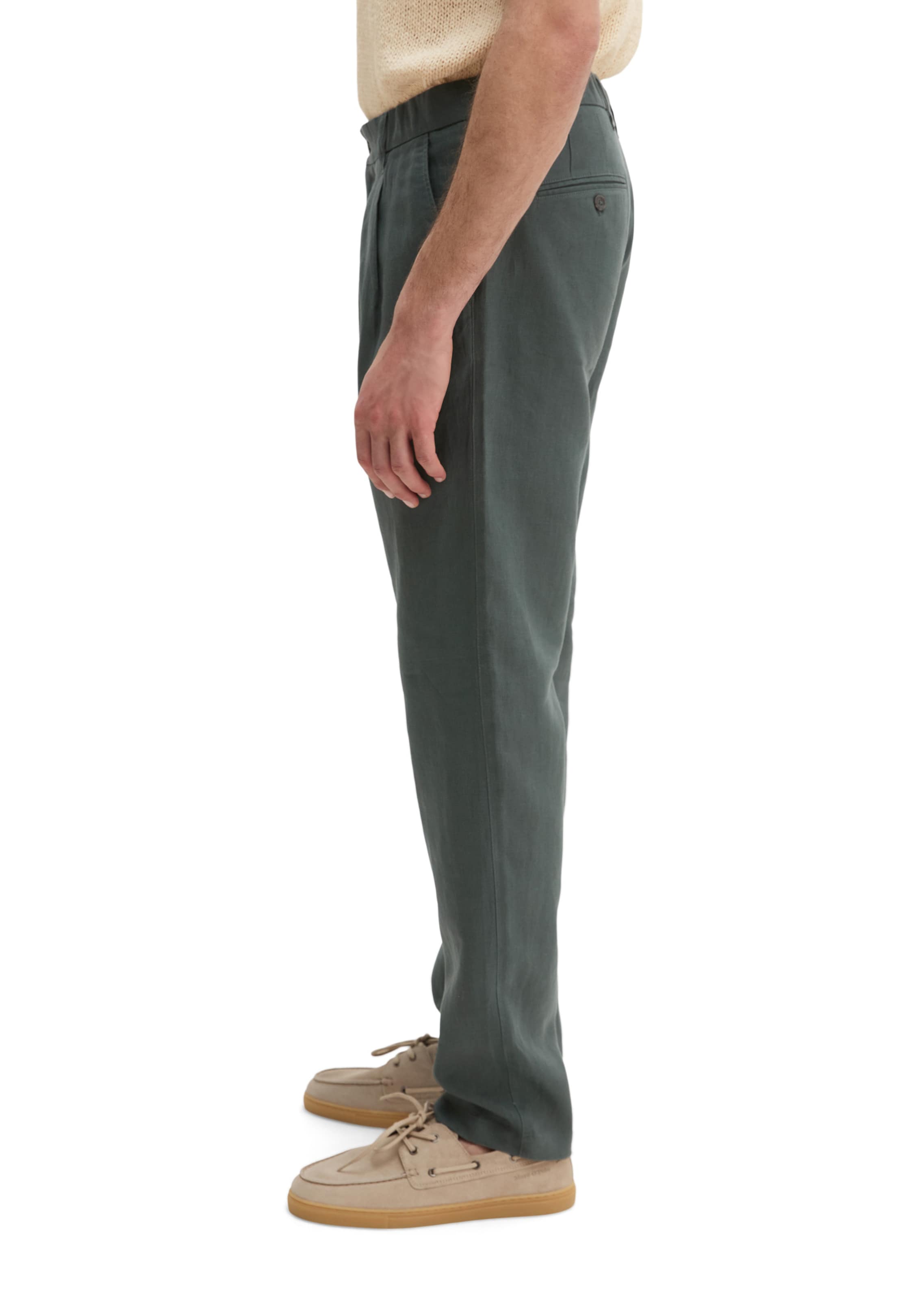 Marc O'Polo Tapered Pleat-front trousers in Grey